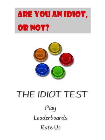 hard idiot test|idiot test free online.